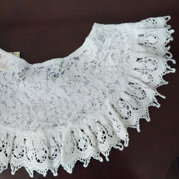 April Cornell Vintage Victorian Style Lace White Dutch Collar New With Tags - Picture 8 of 14
